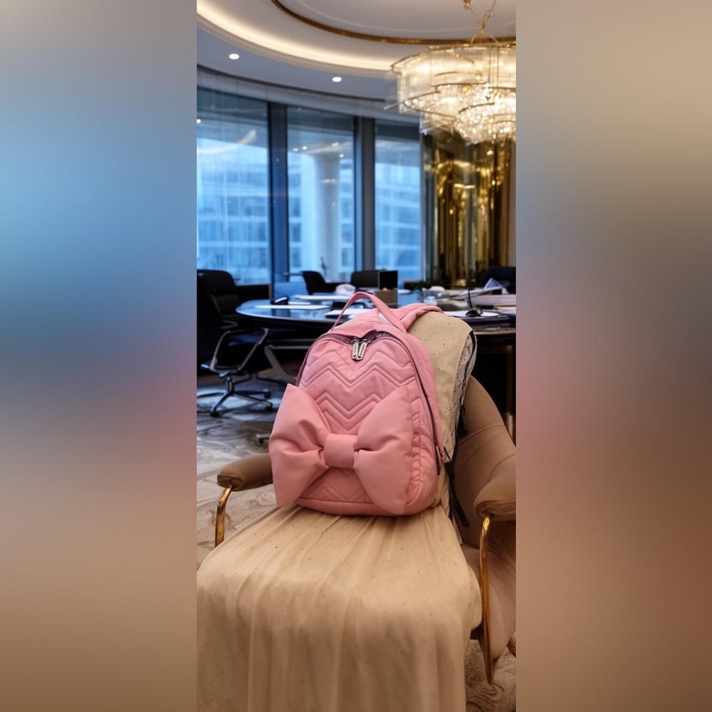 💋Betsy Johnson Pink Bow Backpack
